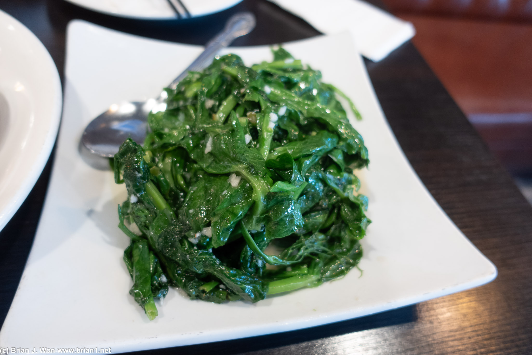 Pea sprouts were delicious.