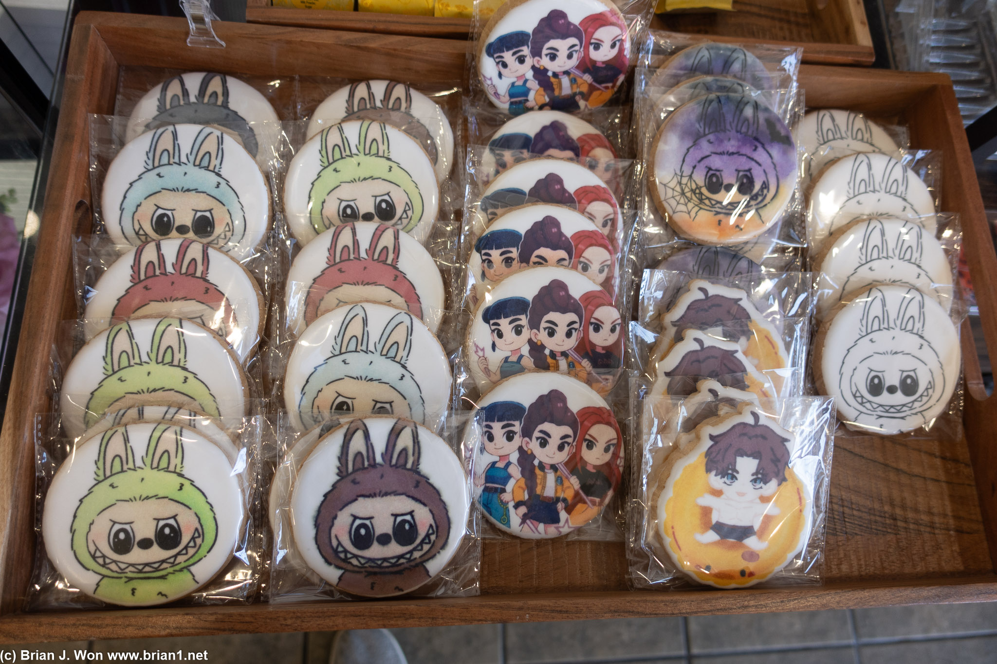 Labubu-themed cookies at D'Ange Bakery.