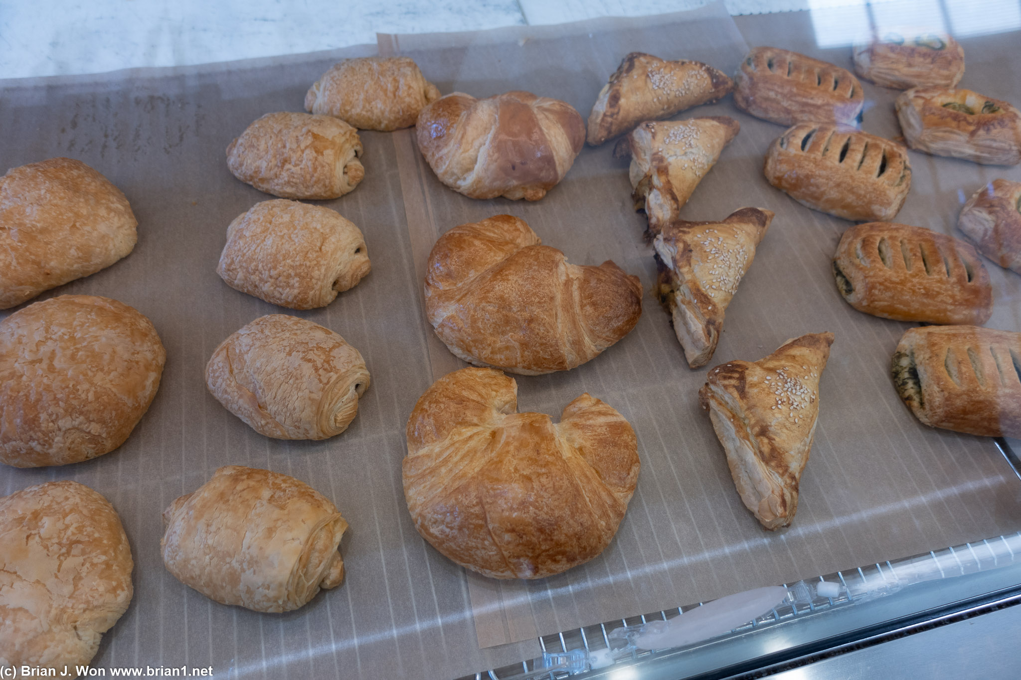Croissants looked terrible.