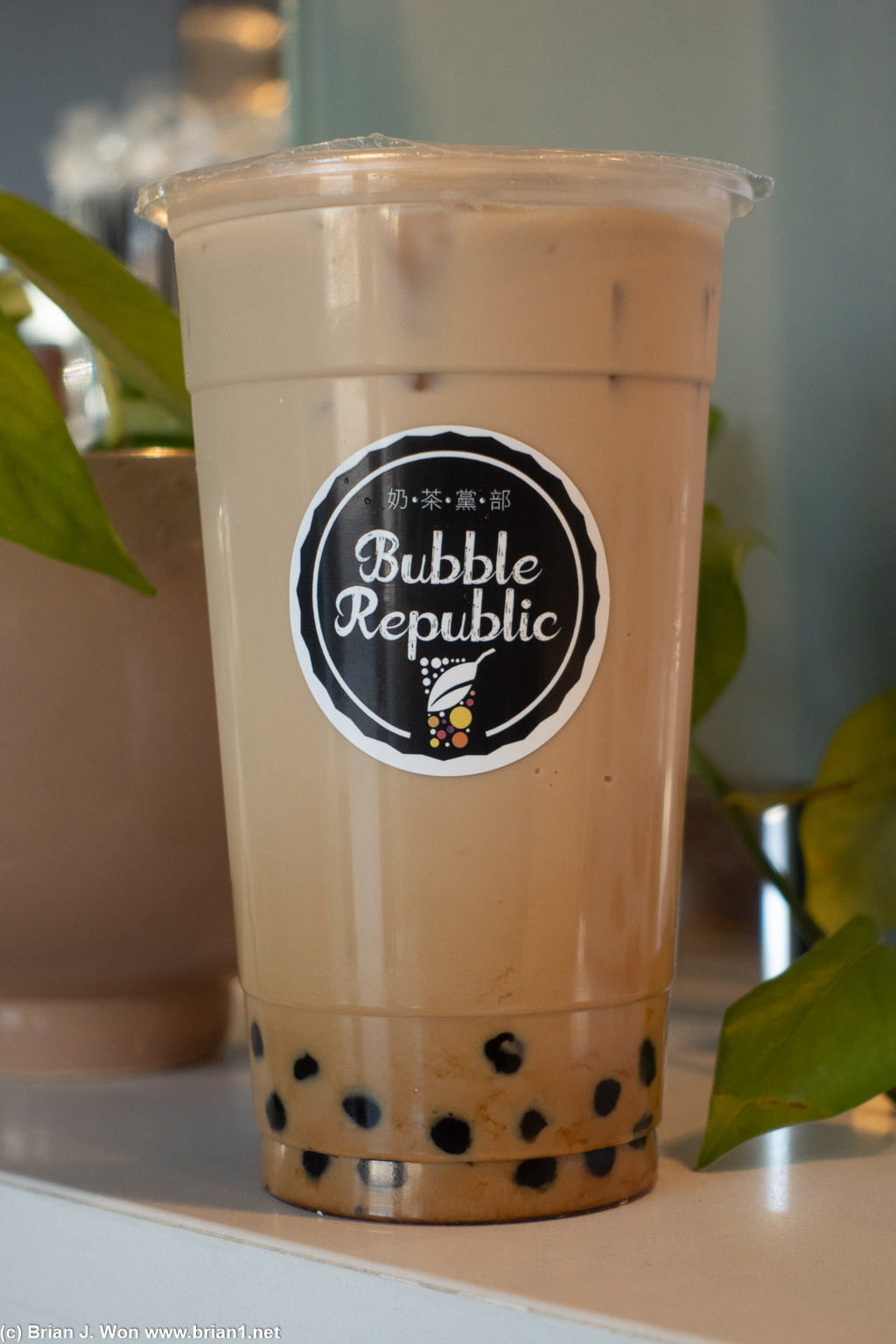 Bubble Republic was very, very ordinary. Boba a little too firm.