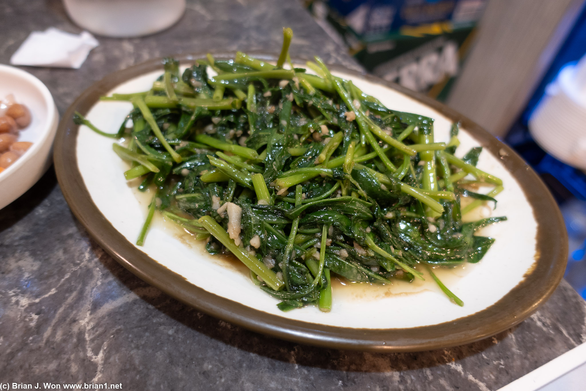 Ong choy was very good.