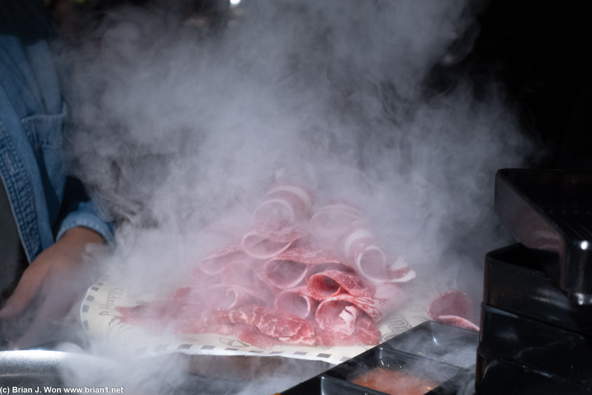 There was a very artisinial presentation of one of the platters.