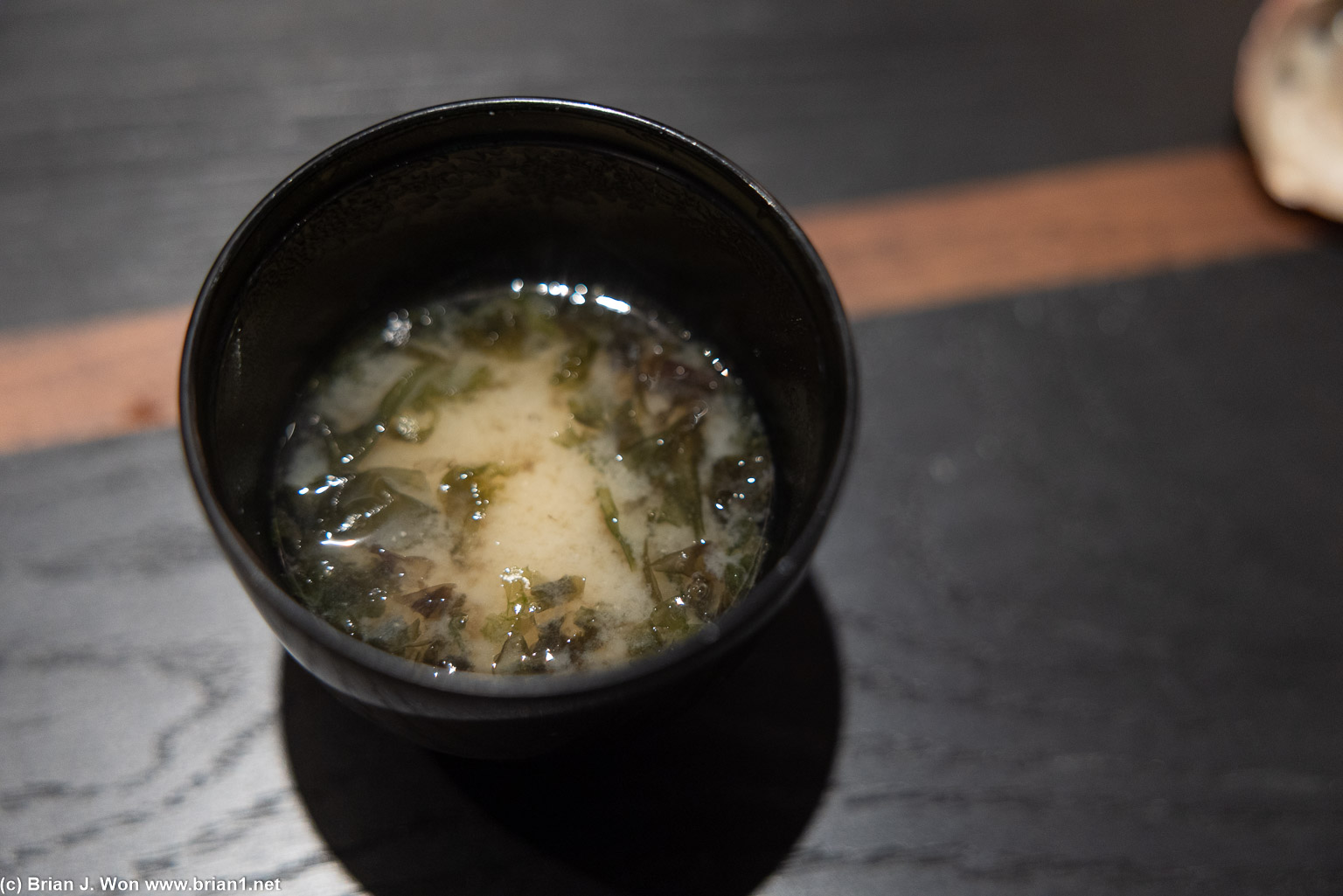 Miso soup.