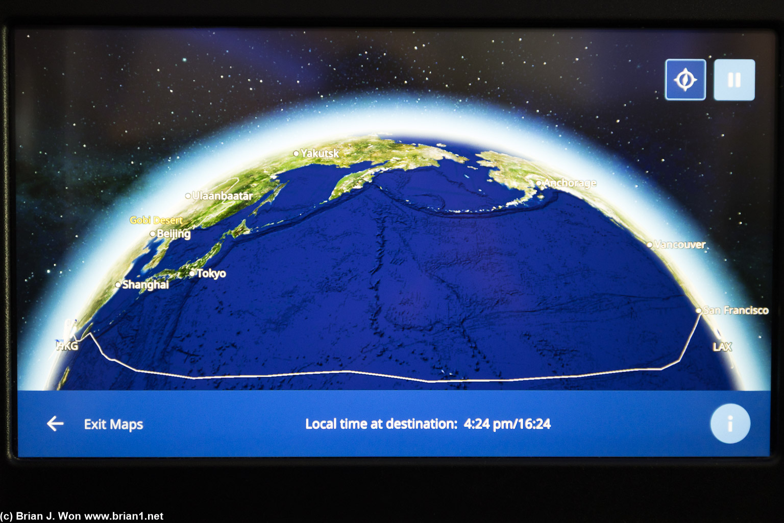 15hr 3min flight time (actual), 7.284 miles (IFE), 8,144 miles (Flightaware), 7,260 miles (great circle).
