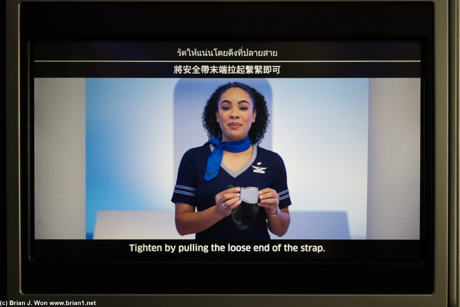 English, Mandarin, and Thai.