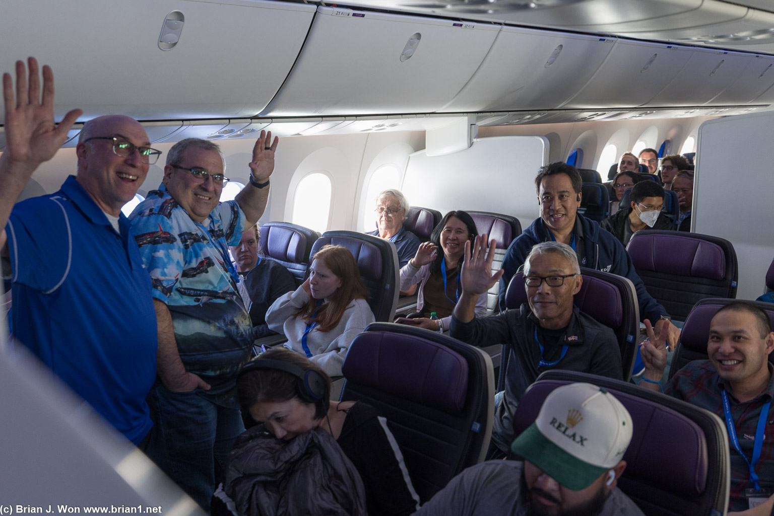 Saying hi to the Premium Plus cabin.