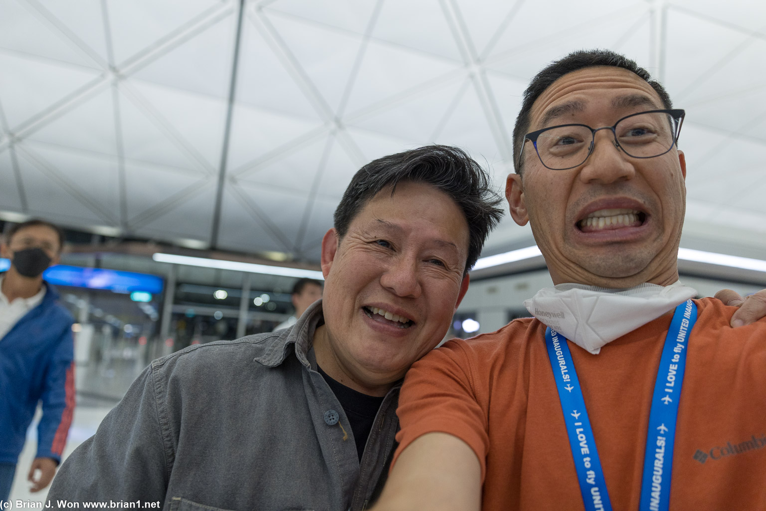 Randomly ran into Hahan as he was starting his vacation.