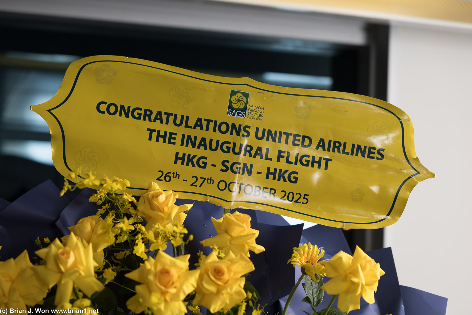 Congratulations from Saigon Ground Services.