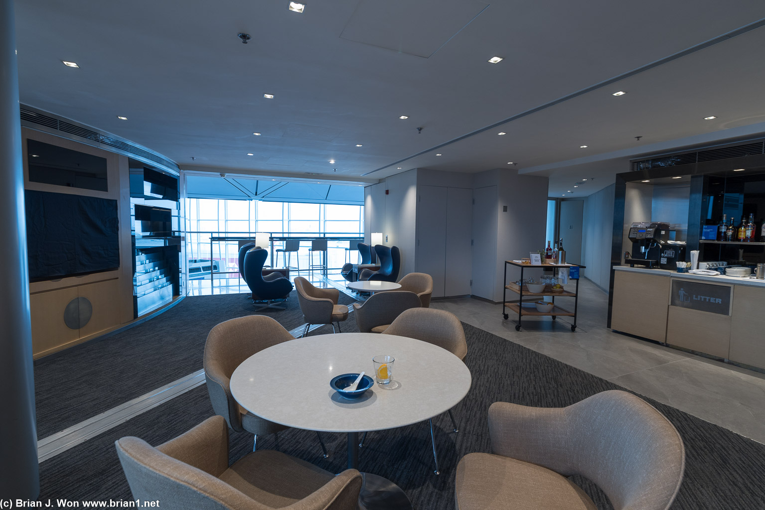 Not all of the club has views.