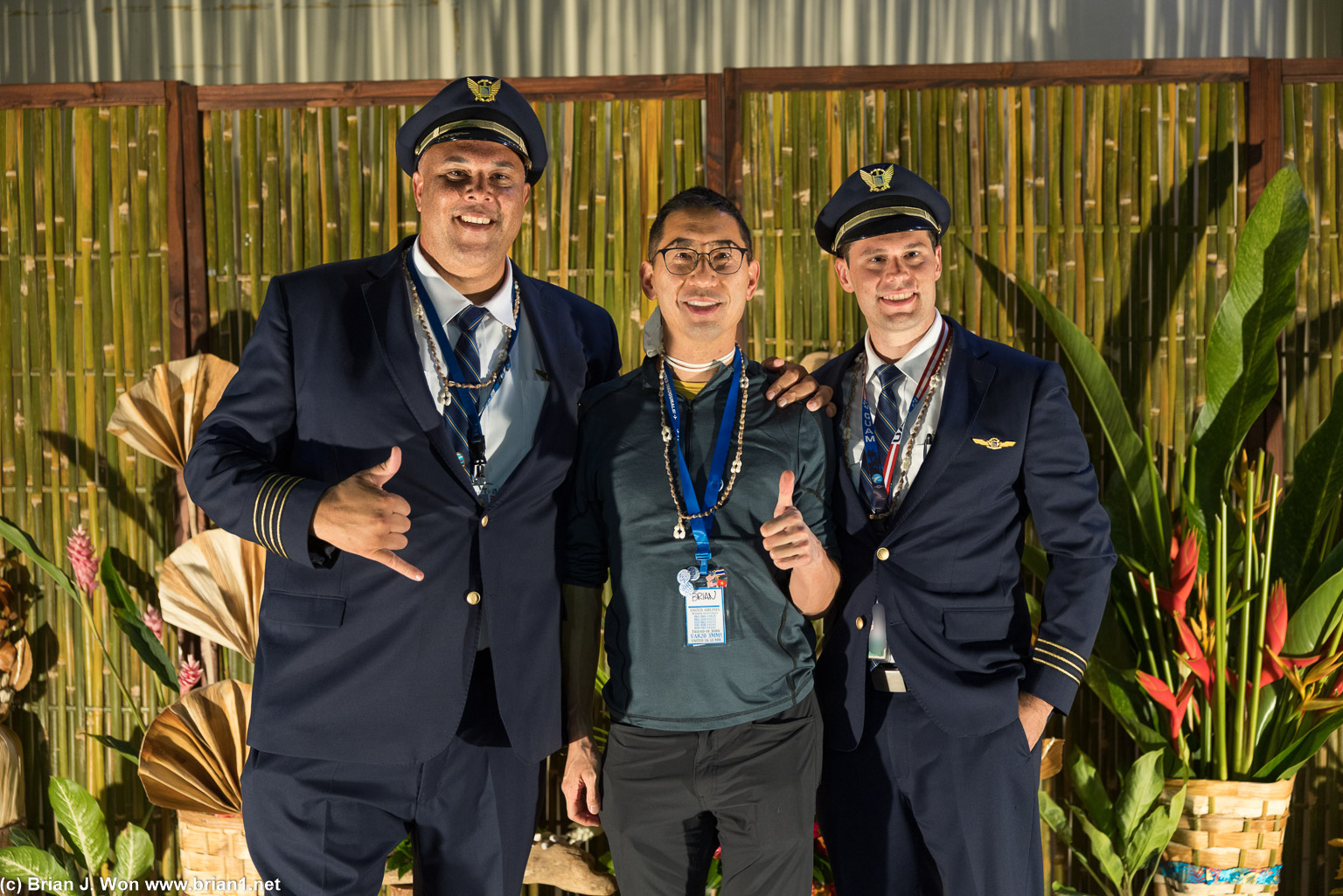 Captain McElligott, myself, FO Resillez.