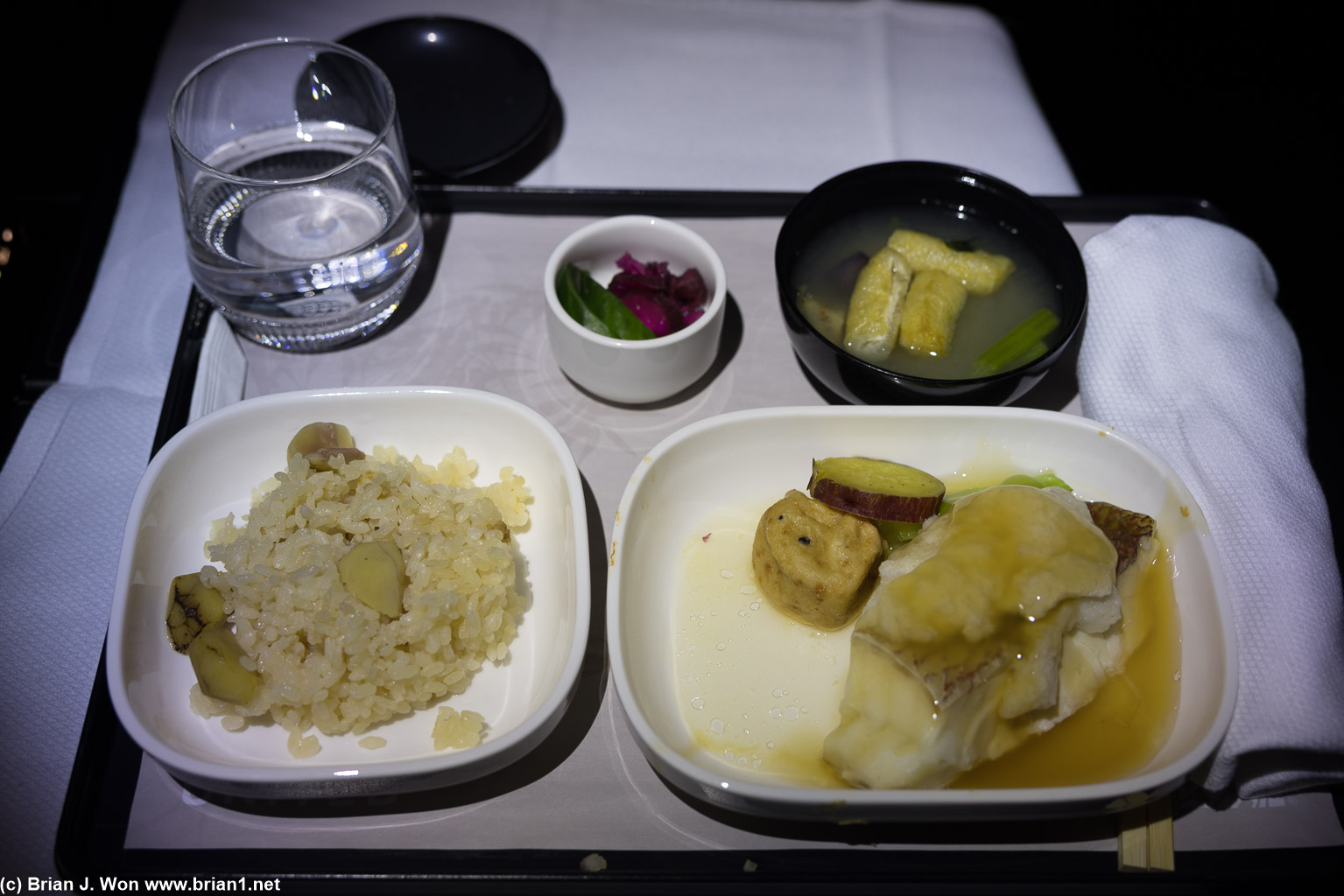 Dinner is not pretty, but it's better than most of United's catering.