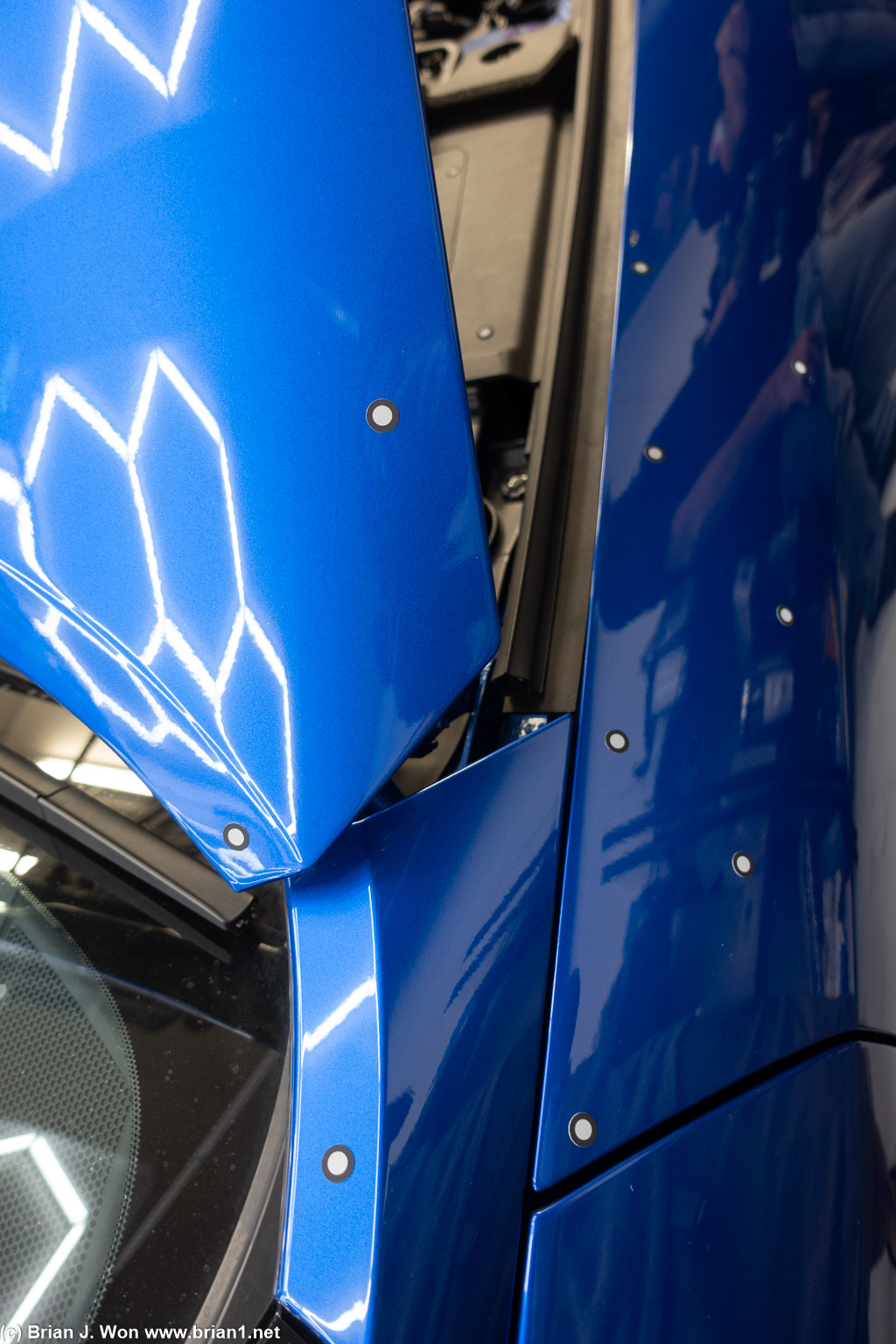 ICOOH doing 3D scanning of the hood.