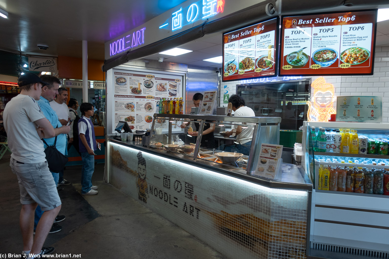 Noodle Art at The Original Farmer's Market, next to The Grove.