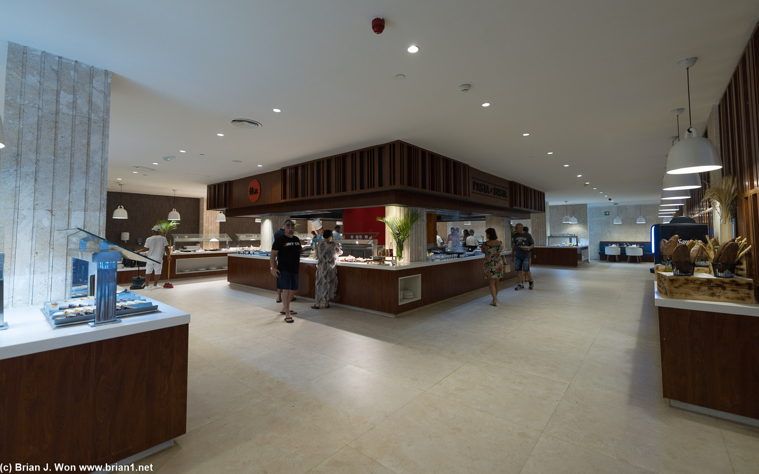 Liberi, open for breakfast and lunch as an indoor buffet.