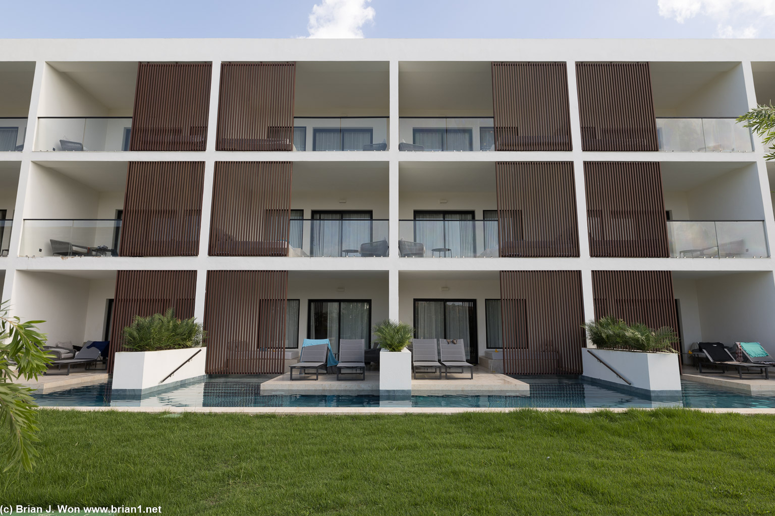 One of the outer buildings.