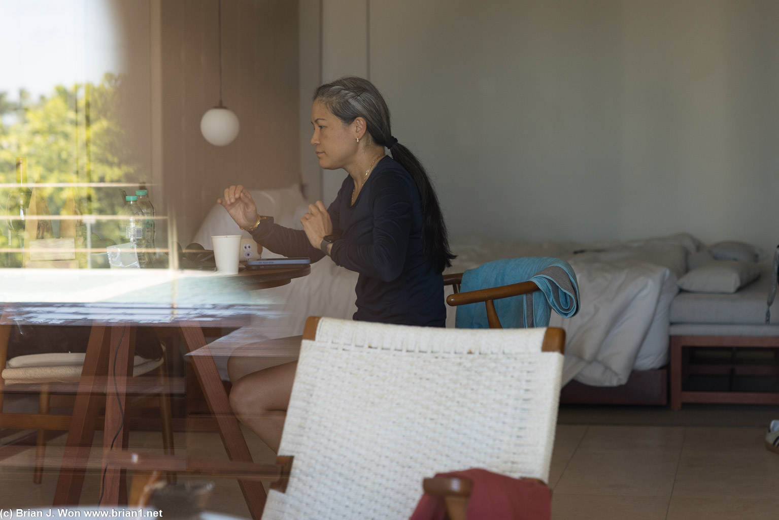 Tiff is hard at work.