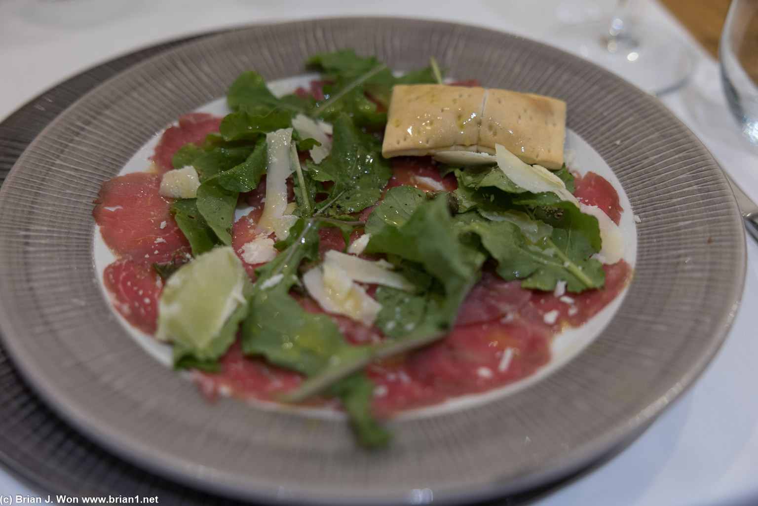 Carpaccio was okay.